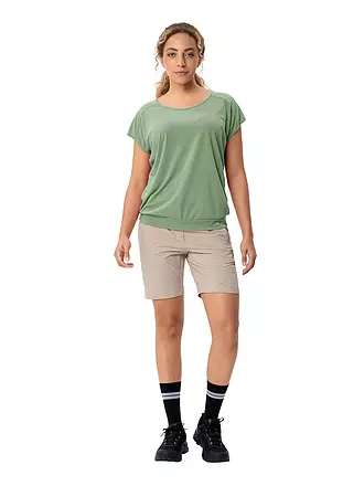 VAUDE | Maglietta funzionale da donna Skomer a righe | hellgrün